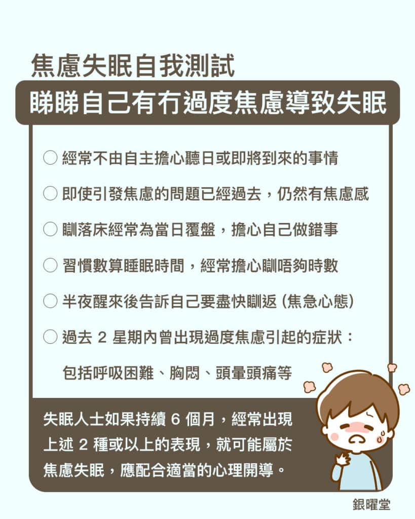 焦慮失眠自我測試圖