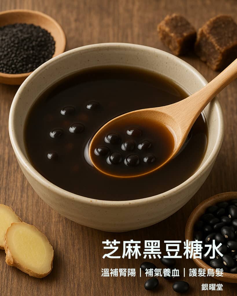 腎陽虛型慢性疲勞：芝麻黑豆糖水